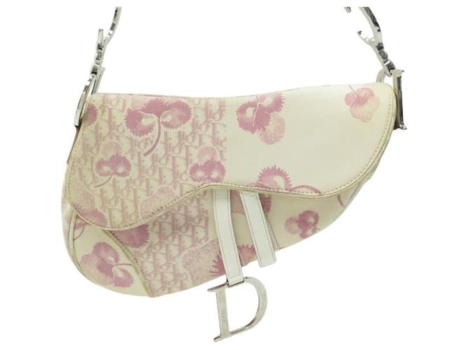 Sell Christian Dior Monogram Mini Saddle Bag  PinkWhite  HuntStreetcom