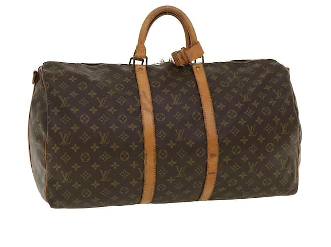 Louis Vuitton Keepall 55 Brown Cloth  ref.808322