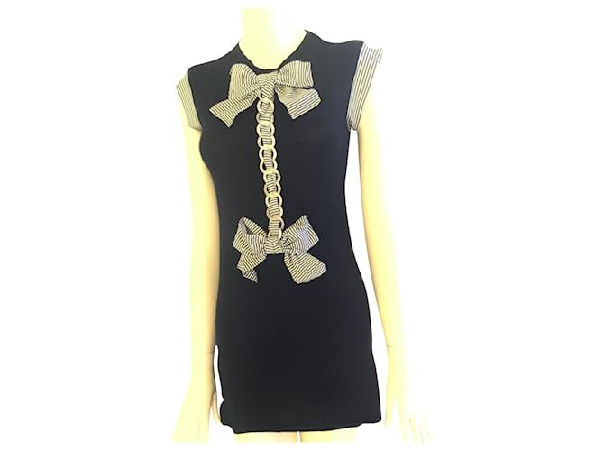 Chanel Cashmere Silk Mini Dress Black  ref.808478