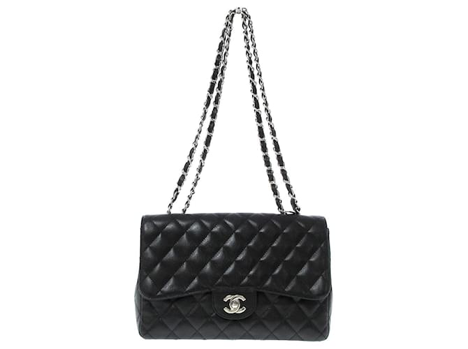 Timeless Chanel Deca Matrasse Black Leather  ref.808527