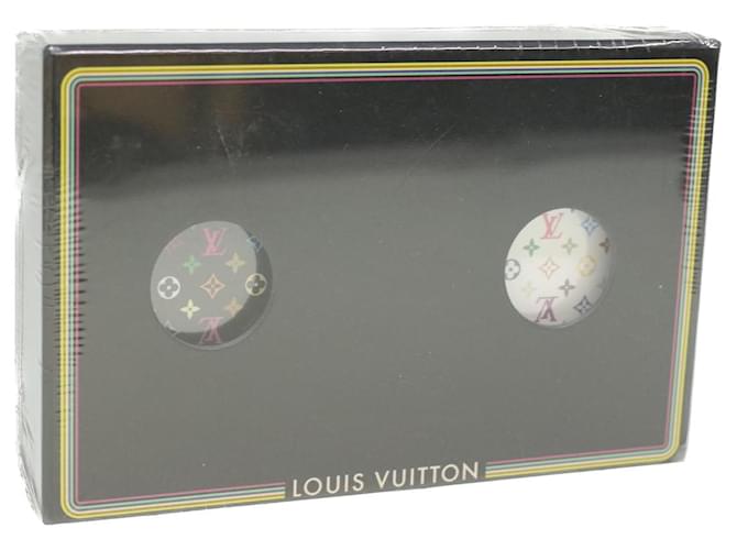 LOUIS VUITTON Monogram Multicolor Playing Cards VIP Only White Black Auth 36411  ref.808676