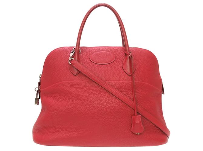 Hermès Bolide Red Leather  ref.808782