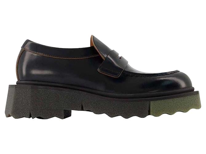 ショートブーツ・ブーティ Sponge Loafer Ankle Boots - Off White - Black/Militaire - Le Sponge Loafer Ankle Boots - Off White - Black/Militaire
