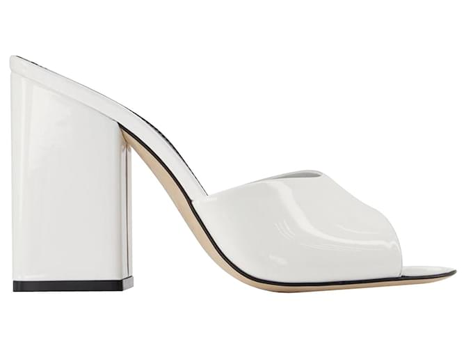 Holly Anja Mules - Paris Texas - White - Leather  ref.808986