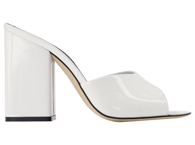 Holly Anja Mules - Paris Texas - Branco - Couro