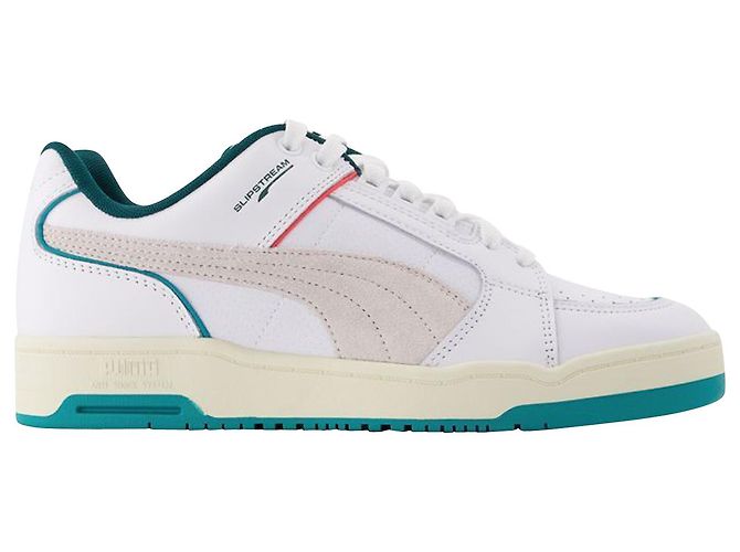 Puma Slipstream Retro Sum in pelle bianca e blu