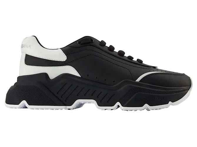 Daymaster Sneakers - Dolce & Gabbana - Black/White - Leather  ref.809091