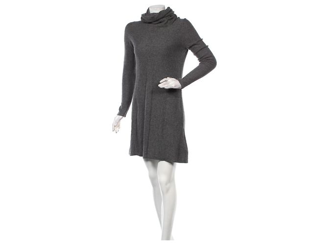 Allude Kaschmirkleid Grau