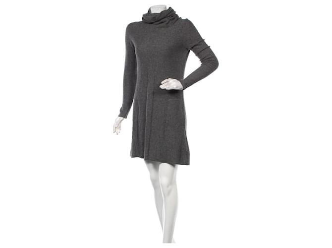 Allude Robes Cachemire Gris  ref.809221