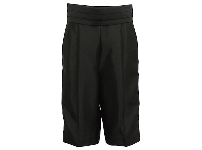 Zimmermann Pantalon de costume capri noir avec ceinture  ref.809382