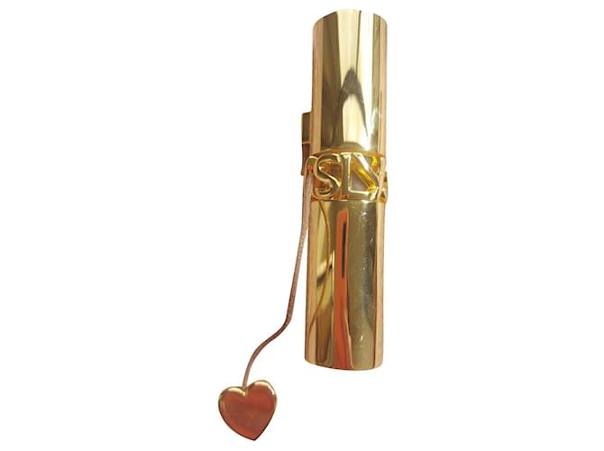 Outras joias Yves Saint Laurent Paris Jewel Spray Dourado Metal  ref.809937