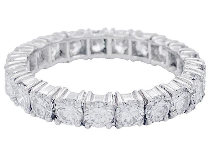 inconnue Alliance tour complet or blanc, diamants.