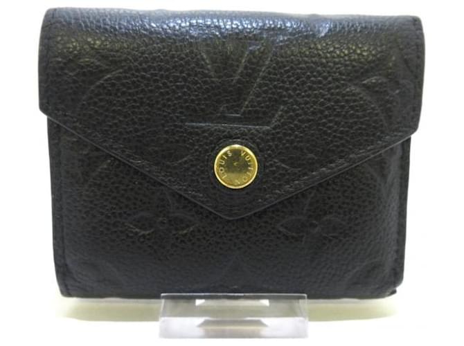 Louis Vuitton Black Monogram Empreinte Zoe Wallet