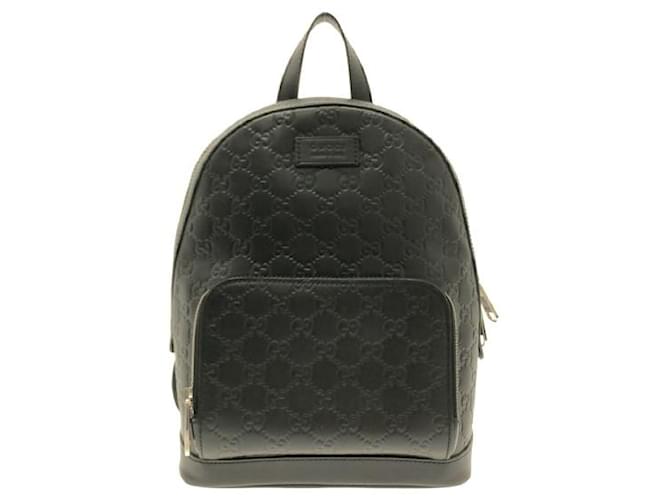 Gucci Guccissima Signature Backpack GG Black - US