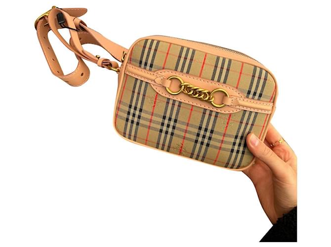 Burberry Handbags Pink Leather  ref.812996