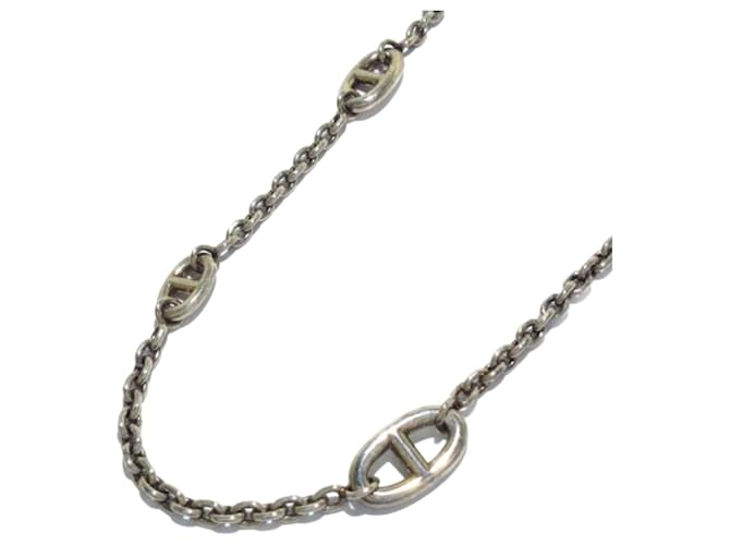 Hermès Chaine D'ancre/Farandole120 Silvery Silver  ref.812999