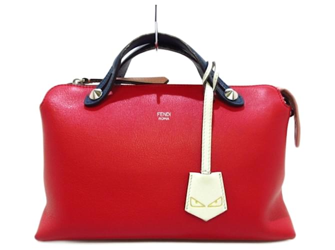 By The Way Fendi A proposito Rosa Rosso Pelle  ref.813153