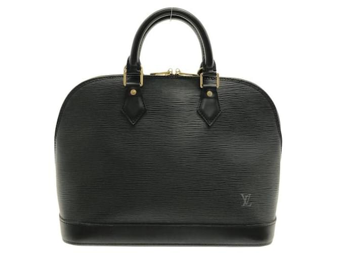 Louis Vuitton ALMA (old model) Black Gold hardware Leather  ref.813789