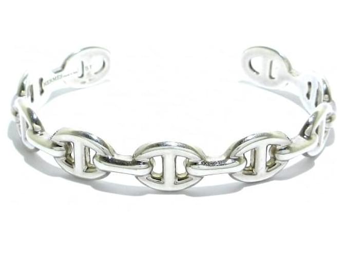Other jewelry Hermès Chaine D'ancre Anchene Silvery Silver  ref.815063