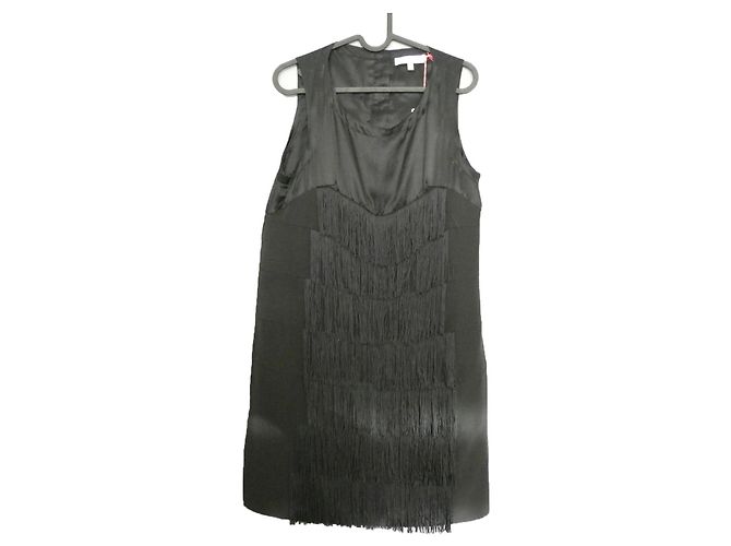 Vestido preto See by Chloé de algodão e viscose