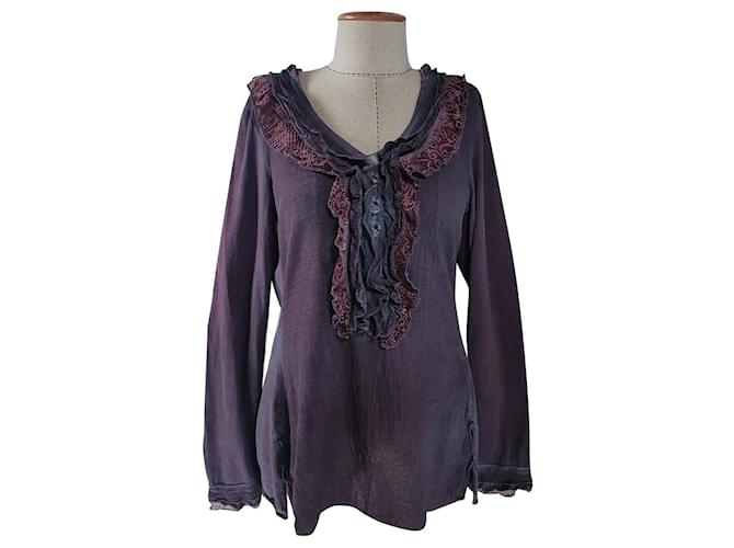 Elisa cavaletti Tops Purple Cotton  ref.815577