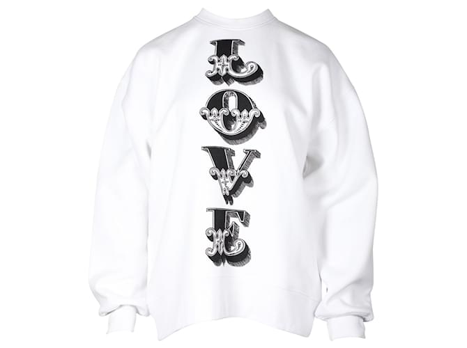 Autre Marque LOVE Sweatshirt White  ref.815776