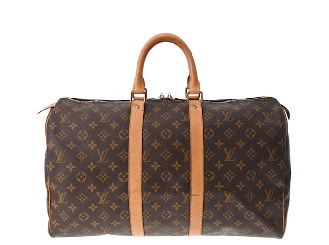 Louis Vuitton Keepall 45 Brown Cloth  ref.815834