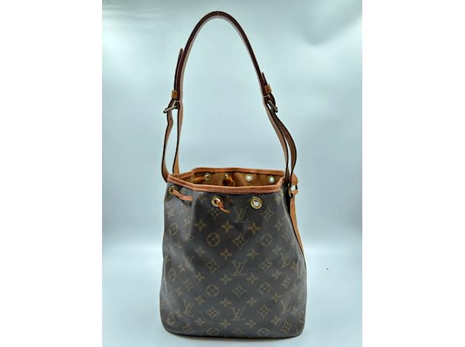 Monogram Coated Canvas Louis Vuitton Petit Noe Brown Cloth ref