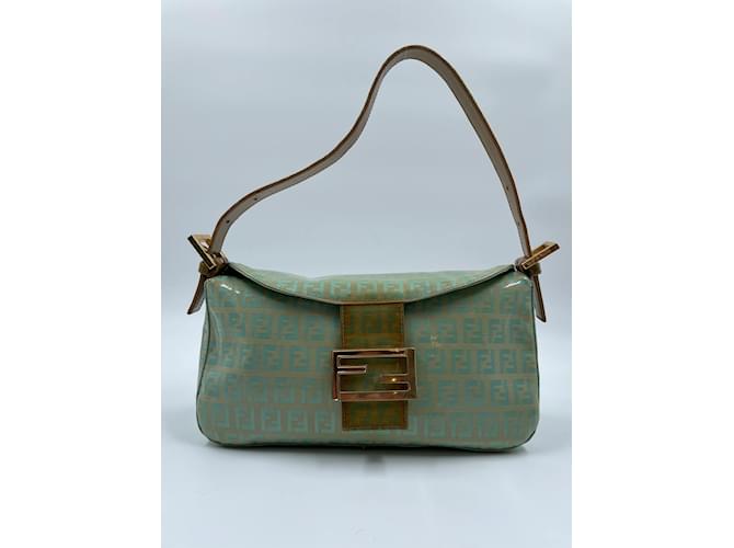 Green Vinyl Leather Fendi Handbag  ref.816284