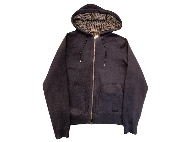 Dior SPORTJACKE Marineblauer Kaschmir- und Baumwollstrick