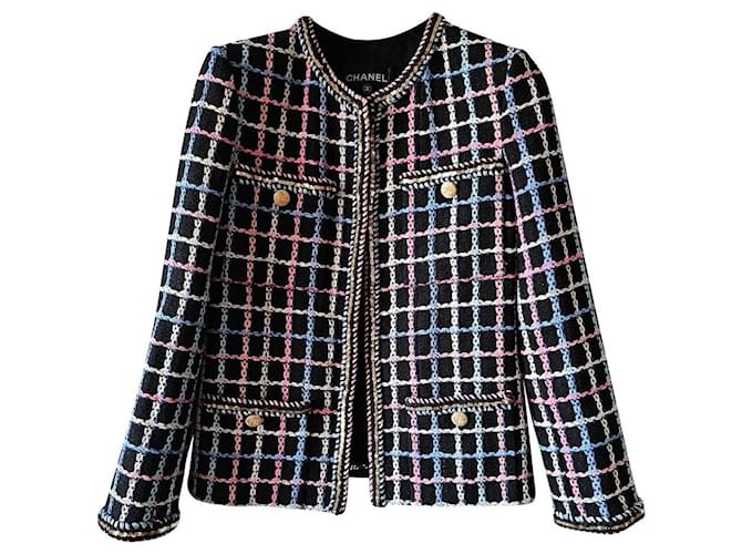 chanel tweed jacket Multiple colors  ref.816807