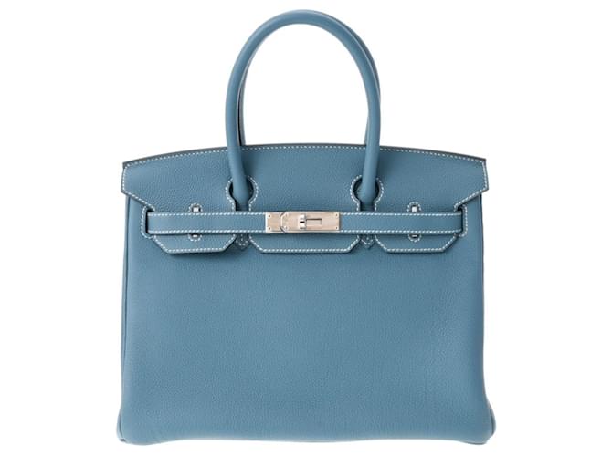 Hermès Birkin 30 Blue Leather  ref.816850