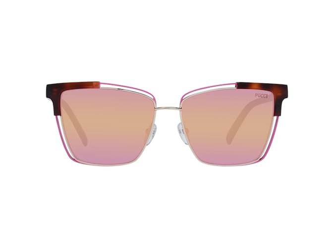 Emilio Pucci Nuovi Occhiali da Sole Donna mod. EP0171 5756T 57-15-140 MM Marrone Acetato  ref.816985