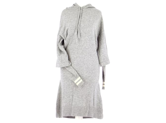 Sandro robe Grey Wool  ref.817068