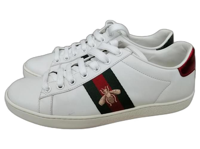 Gucci Ace White Leather  ref.817179