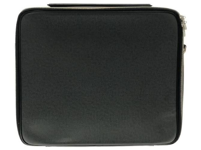 Louis Vuitton Black Taiga Leather Odessa Computer Case Bag Louis Vuitton