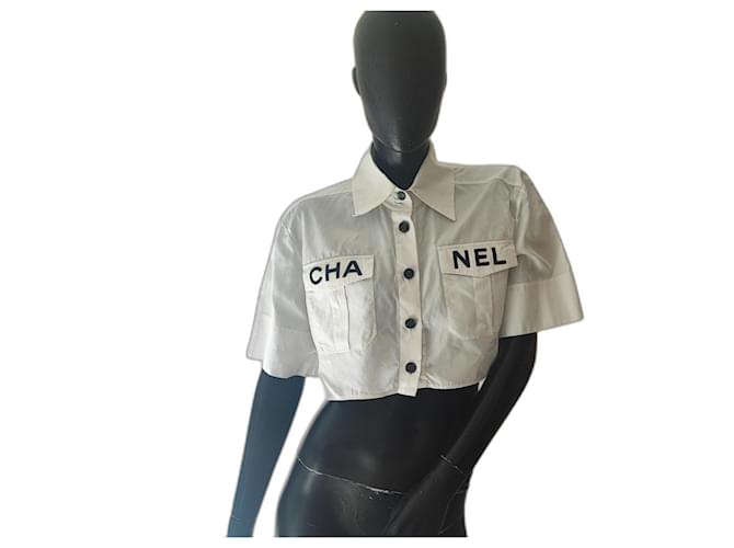 Chanel Tops White Cotton ref.817355 - Joli Closet