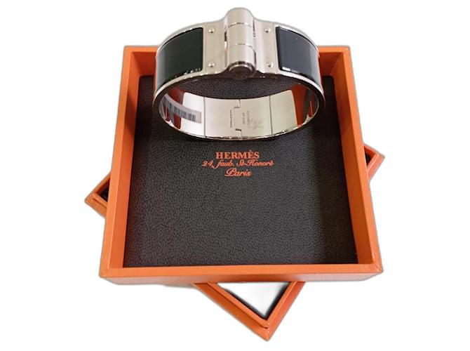 Hermès Armbänder Schwarz Emaille  ref.817366