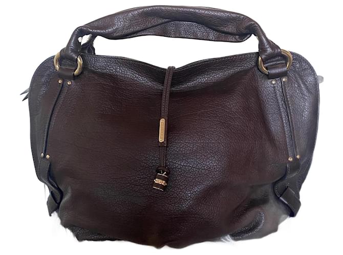 Celine Daoust Handbags Brown Dark brown Leather  ref.817428