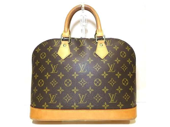 Louis Vuitton Alma Castaño Lienzo  ref.817611