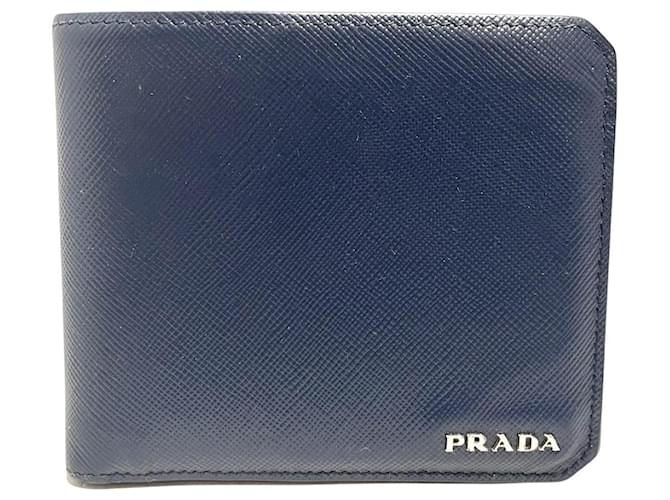 Prada Navy blue Leather  ref.817647