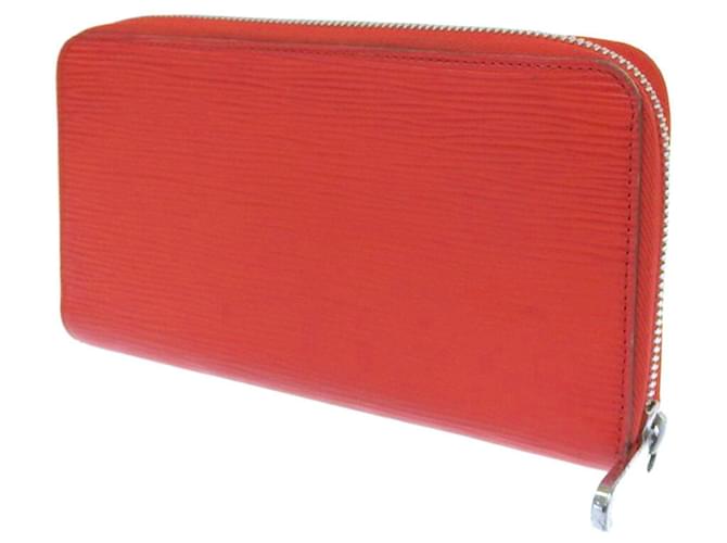 Louis Vuitton Zippy Wallet Red Leather  ref.817988