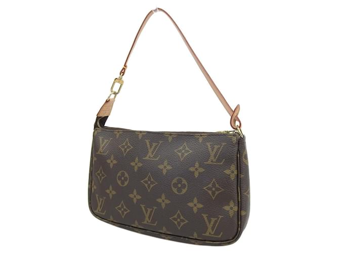 Accesorios de Louis Vuitton Pochette Castaño Lienzo  ref.817998