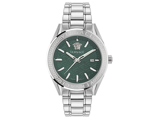 Versace Reloj de pulsera con código V
