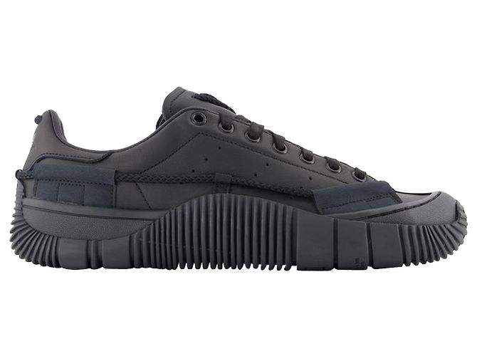 Adidas Scuba Baskets Stan Craig Vertes en Cuir Noir