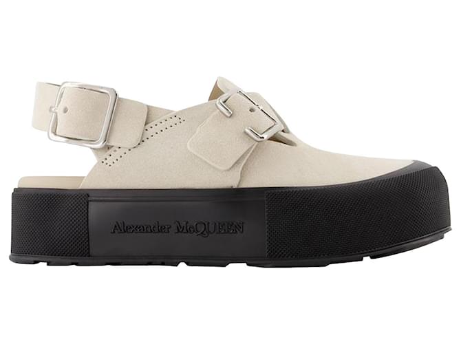 Übergroße flache Schuhe - Alexander Mcqueen - Multi - Leder Mehrfarben  ref.818423