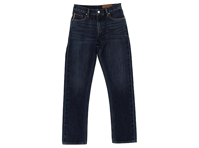 Burberry Straight Leg Denim Jeans Blue Cotton  ref.818522