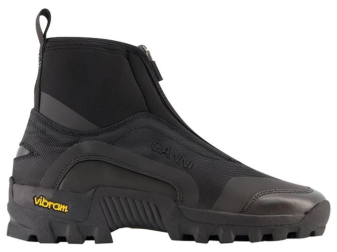Performance-Turnschuhe - Ganni - Schwarz - Polyester
