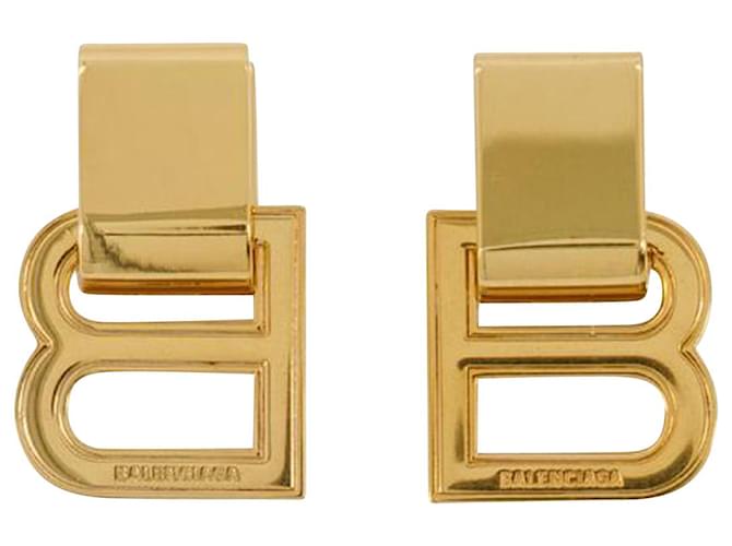 Hourglass P Earring - Balenciaga - Gold Golden Metallic  ref.818601