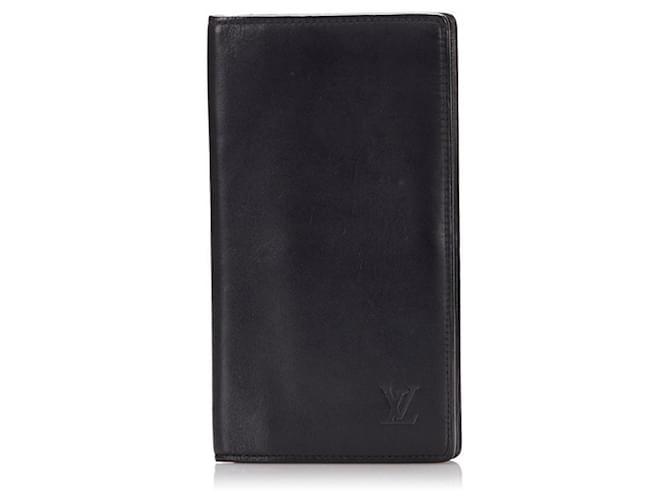 Louis Vuitton Brazza Black Leather  ref.818778